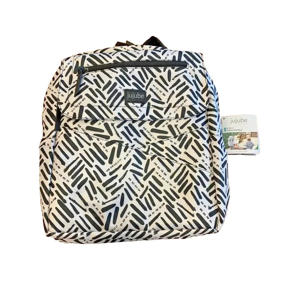 JuJuBe 4-In-1 Core Convertible Diaper/Backpac k/Messenger Bag JB21430 Strike Off
